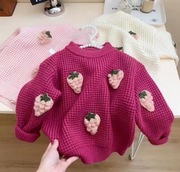 Sweterek 3D dla dziewczynki 