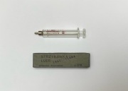 Strzykawka szklana Luer z szklany tłokiem 5cm³ z czasów PRL