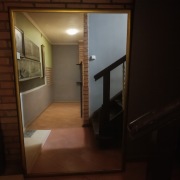 lustro 110cm/170cm tylna powłoka szkła malowana srebrem ,rama