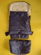 ZAFFIRO IGROW ŚPIWOREK DO WÓZKA WEŁNA PRZYTULNY GRANAT