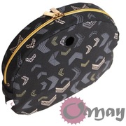 Czarny organizer do Obag MOON LIGHT strzałki szary beż Złoto wkład OMAY