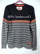 Sweter męski z wełną L 