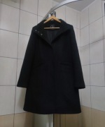 płaszcz XL Meraki  damski kolor czarny fason klasyczny lekko taliowa