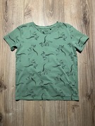 Zielona koszulka dziecięca Sinsay rozmiar 134