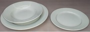 Zestaw talerzy ISABELL biała porcelana