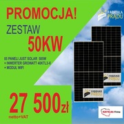 Zestaw 50 kW Panele fotowoltaiczne Panel ! Od ręki