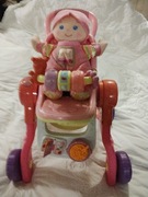 Wozek dla lalki trzy funkcyjny.(wozek,lozeczko ,fotelik)