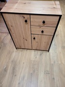 KOMODA Z SZUFLADAMI Dąb Artisan 83/72/34cm w stylu Loft 2 szafki szuflady