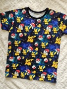 Koszulka Pikachu pokemon pokebwll t-shirt męska chłopięca rozmiar XS