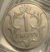 Moneta 1zł II Rzeczypospolita Polska stan idealny oryginał 1929r.