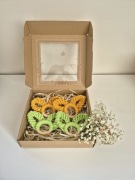 Zestaw 4 zajączków handmade | serwetniki wielkanocne | dekoracja stołu 