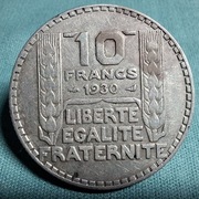 Moneta srebrna Francja 10 franków 1930 RZADKA