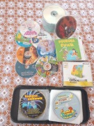 Płyty z muzyką, czyste, z bajkami, filmami oraz inne