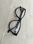 -3 okulary czarne minusy kocie oczy