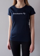 BeRider t-shirt jeździecki TwoHearts M granat