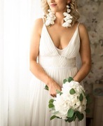 SUKNIA ŚLUBNA VIOLA PIEKUT! JEDWAB!