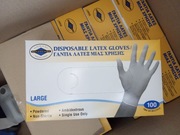 Rękawiczki latexowe L