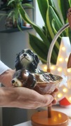 Angielska figurka szczeniaki Cocker Spaniel pieski ceramika vintage