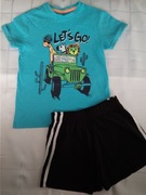 Zestaw t-shirt + spodenki 122/128