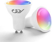 2x Inteligentna żarówka LED GU10 7W kolory, sterowane aplikacją