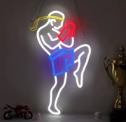 NEON SZTUKI WALKI SPORTY WALKI SZYLD LED KICKBOXING BOKS BOKSER MUAY THAI 