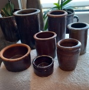 Stare naczynia kamionkowe 7 sztuk