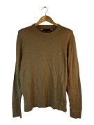 Sweter Tommy Hilfiger beżowy z logiem XL