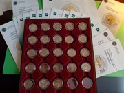5 zł komplet 23 monet okolicznościowych 2014-2025 z folderami