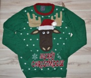 303^ Season's Greetings Świąteczny sweter renifer XL