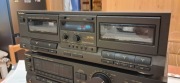 Stereo double cassette deck technics rs tr232
