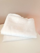 300x165 2sztuki białe gładkie firanki zestaw biała gładka firanka