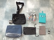 zestaw 6szt. nerka saszetka, kosmetyczka, etui, pokrowiec, breloczek NOWE