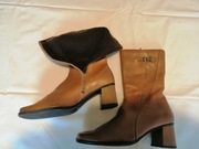 Kozaki damskie skórzane rozm. 37