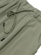 Eleganckie męskie spodnie z lnu typu regular fit