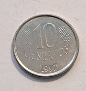 121. Moneta Brazylia 10 centavos 1997 rok