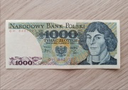 Banknoty PRL 1000zł 1982r. Mikołaj Kopernik