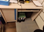 Biurko szkolne z szufladą i szafkami 