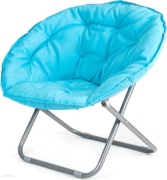 fotel skladany niebieski