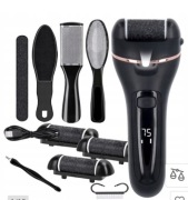 ELECTRIC CALLUS REMOVER PILNIK DO STÓP I PIĘT FREZARKA TARKA ZESTAW 3 ROLKI