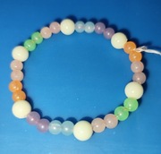 Fluescencyjna świecąca w ciemnosci bransoletka na gumce 