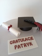 Dyplom na tort, gratulacje, zakończenie roku