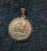 Stary wisior srebro p.835