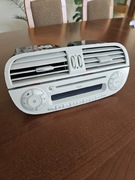 Oryginalne radio 2015 Fiat 500 + kratka wentylacji