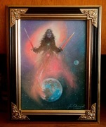 "ANIOŁ ZAGŁADY"- OBRAZ OLEJNY NA PŁÓTNIE -ANDRZEJ KACZMAREK 