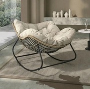 Luksusowe Krzesło bujane Super wygodne idealne do salonu biura tarasu