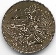 Francja 10 fr.1984 okol.