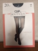 Czarne rajstopy damskie ze wzorem Gatta rozm s