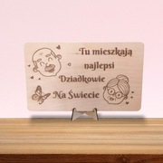 Tabliczka na stojaku dzień babci i dziadka 