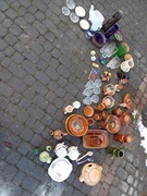 Porcelana kryształ ceramika porcelit talerze wazony filiżanki miski PRL