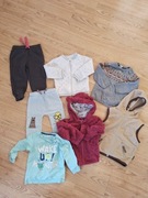 Paczka zestaw 86/92 bardziej 92  ubranka dla chlopca rozmiar  92 